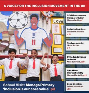 Inclusion Now magazine 66 cover - a voice for the Inclusion Movement in the UK. Cover image: